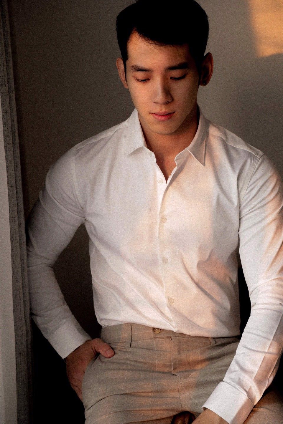  SOMI NAM 5618-1 TRẮNG VẢI BÓNG 