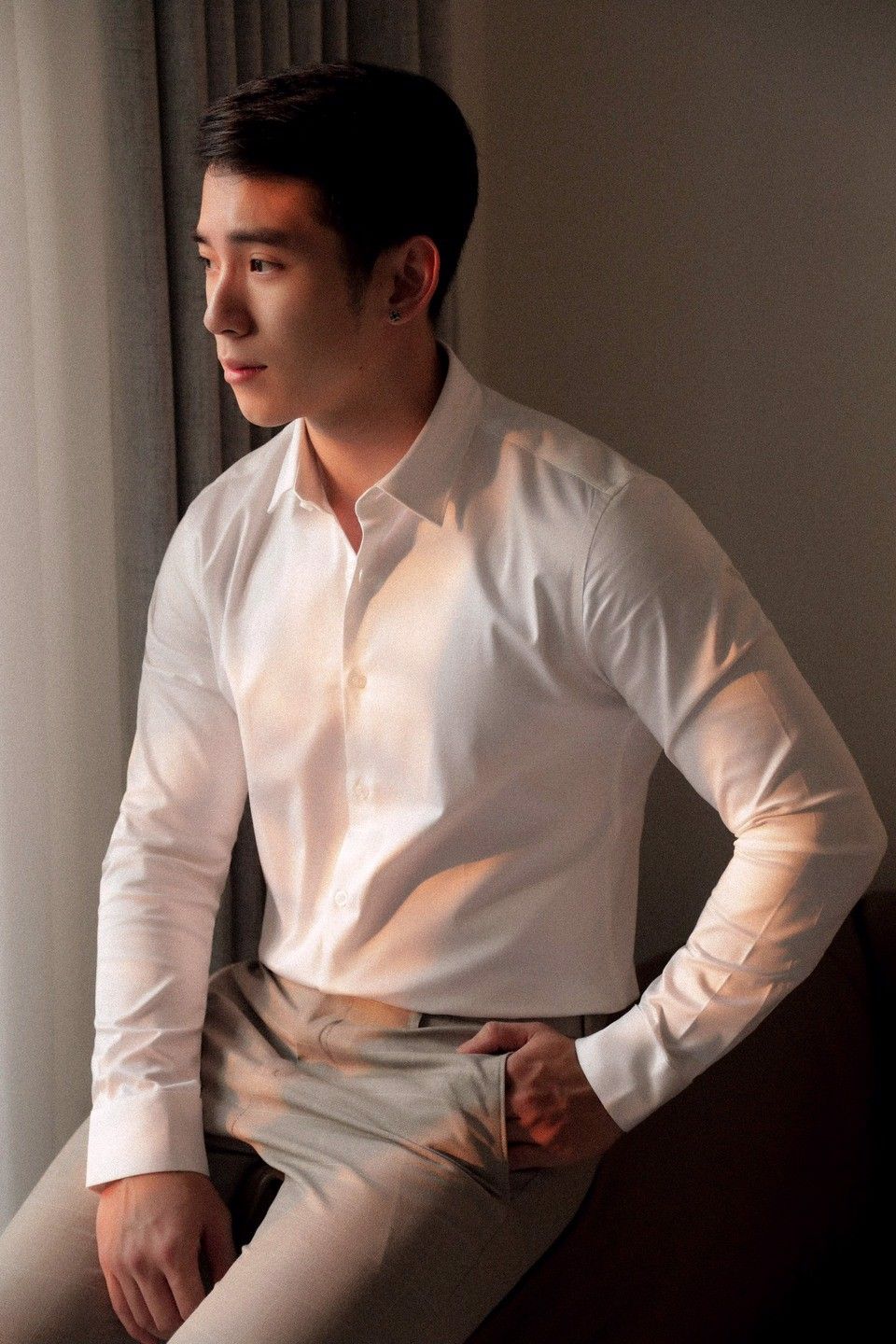  SOMI NAM 5618-1 TRẮNG VẢI BÓNG 