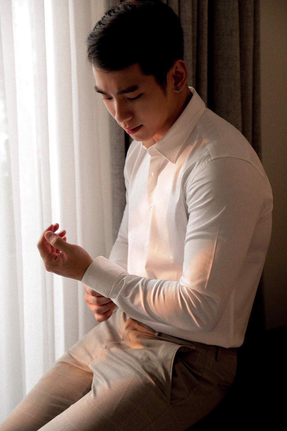  SOMI NAM 5618-1 TRẮNG VẢI BÓNG 