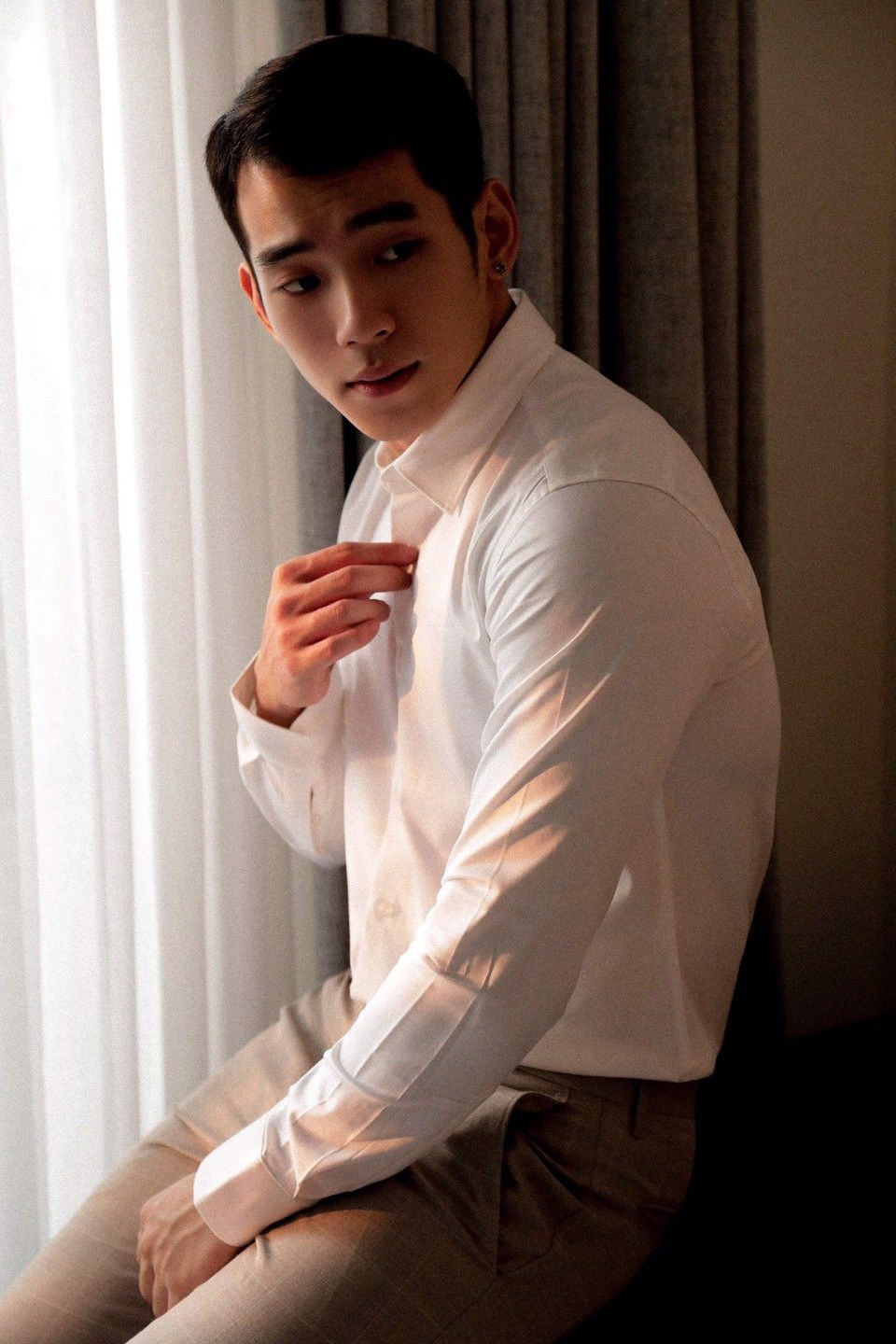  SOMI NAM 5618-1 TRẮNG VẢI BÓNG 