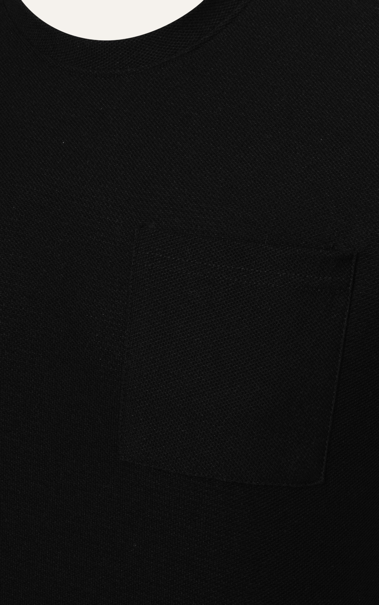  ÁO THUN NAM T663-REGULAR FIT ĐEN CÓ TÚI 