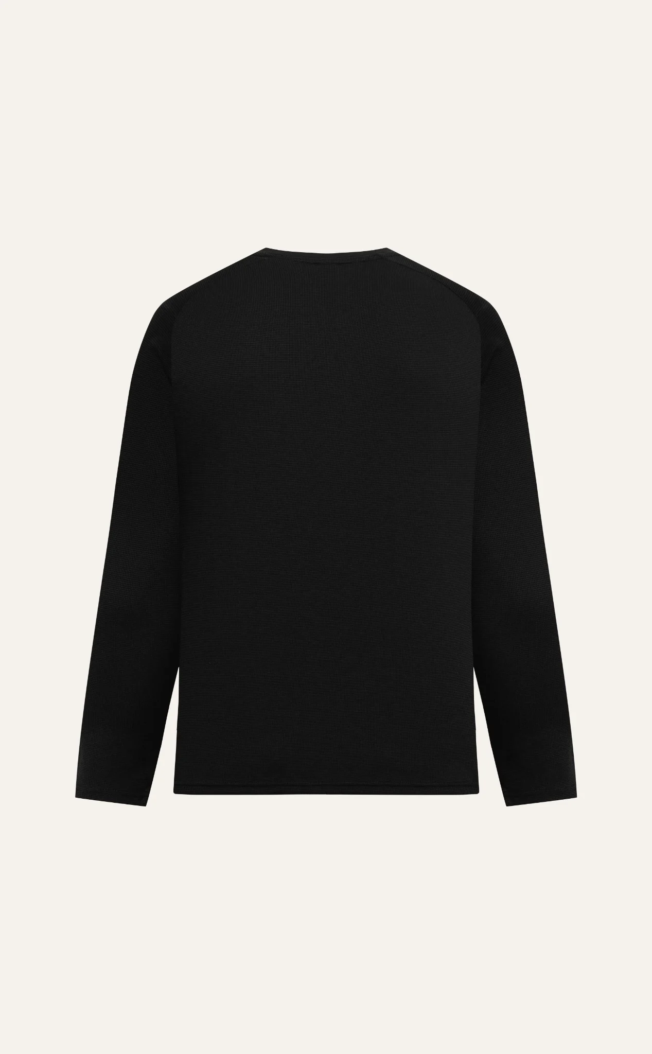  ÁO THUN NAM T674-TAY DÀI REGULAR FIT ĐEN 