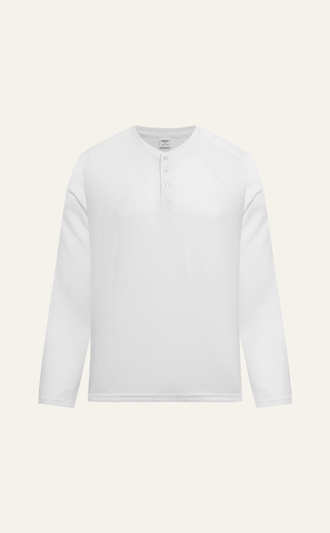  ÁO THUN NAM T674-TAY DÀI REGULAR FIT TRẮNG 