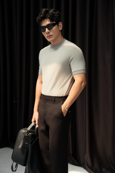  ÁO THUN NAM T682-XANH ĐẬU 