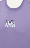  ÁO THUN NAM T701-LOOSE FIT TÍM CÀ 