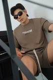  ÁO THUN NAM T723-LOOSE FIT NÂU OLIVE 