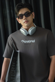  ÁO THUN NAM T723-LOOSE FIT RÊU ĐẤT GRAY 