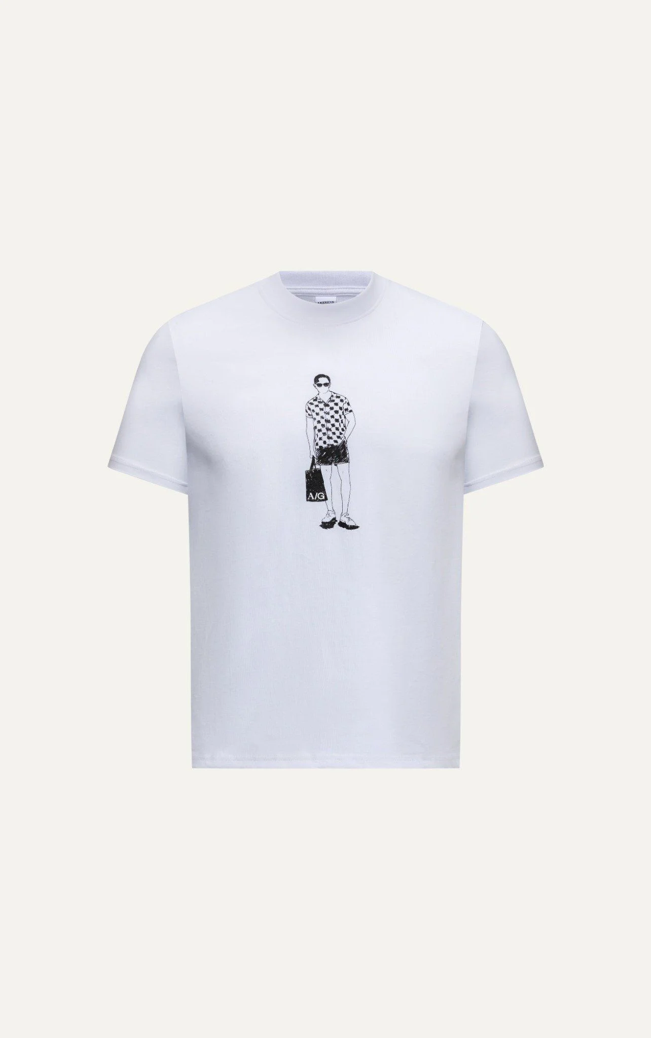  ÁO THUN NAM T724-TRẮNG 