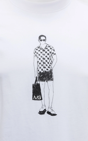  ÁO THUN NAM T724-TRẮNG 