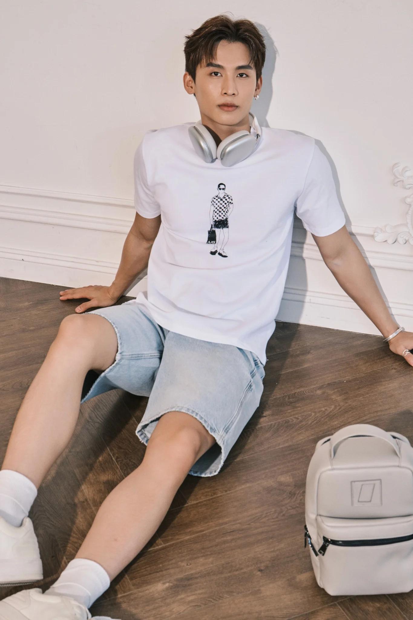  ÁO THUN NAM T724-TRẮNG 