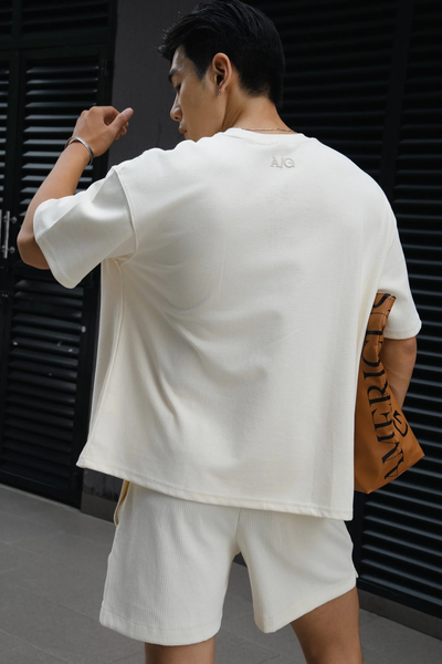  ÁO THUN NAM T732-LOOSE FIT KEM 