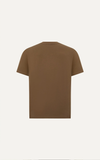  ÁO THUN NAM T738-LOOSE FIT NÂU BR IN AG 