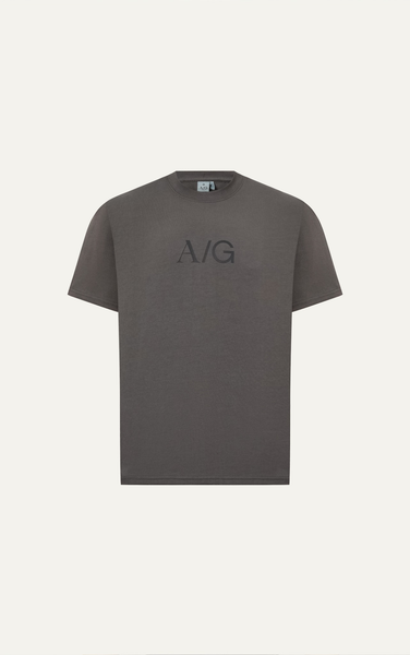  ÁO THUN NAM T738-LOOSE FIT XÁM RÊU IN AG 