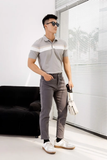  POLO NAM T8037-XÁM NGỰC TRẮNG 