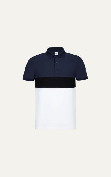  POLO NAM T8067-SLIM FIT XANH ĐEN F TRẮNG 