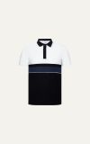  POLO NAM T8068-SLIM FIT TRẮNG F ĐEN 
