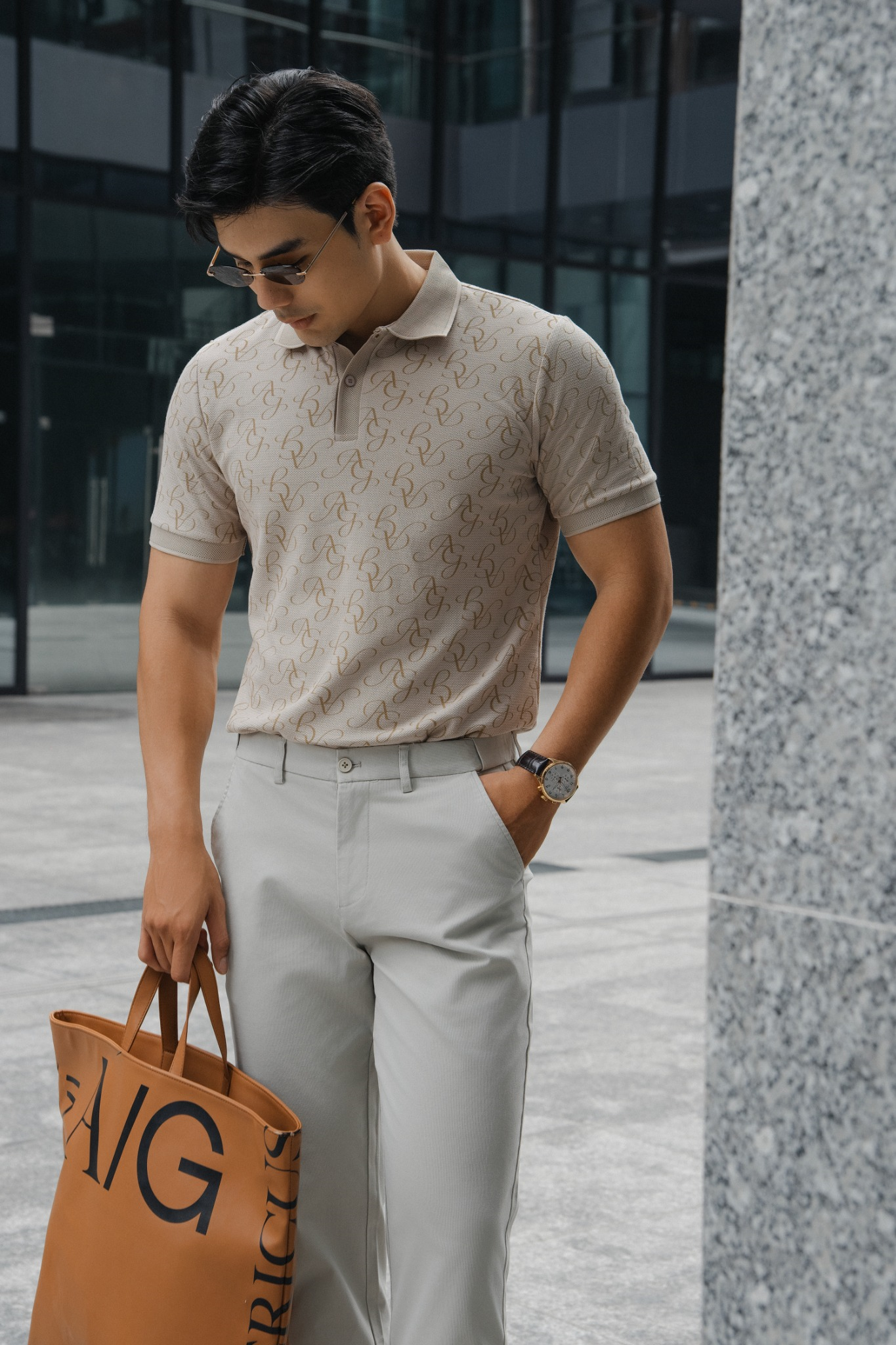  POLO NAM T8070-SLIM FIT KEM 