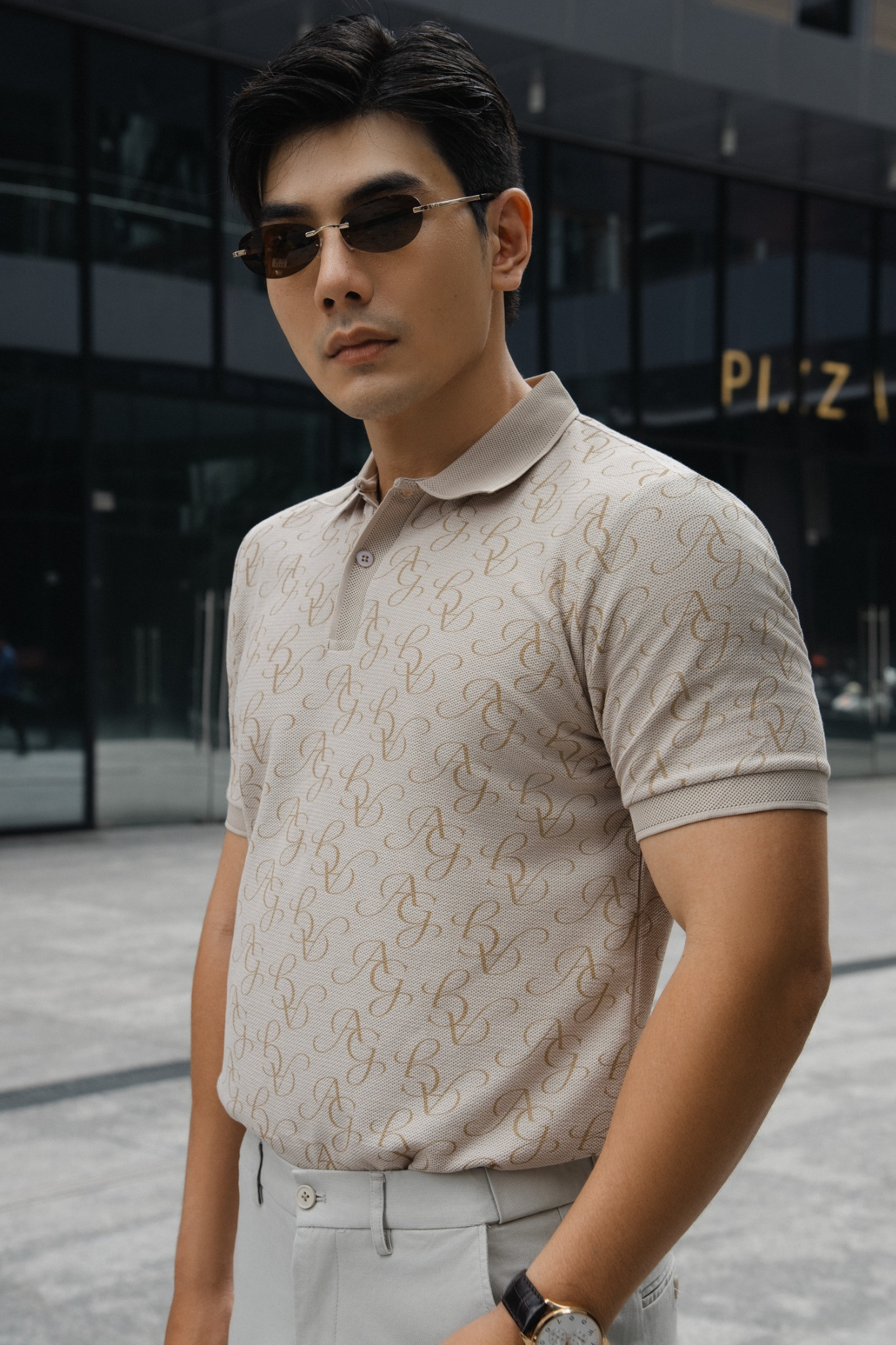  POLO NAM T8070-SLIM FIT KEM 