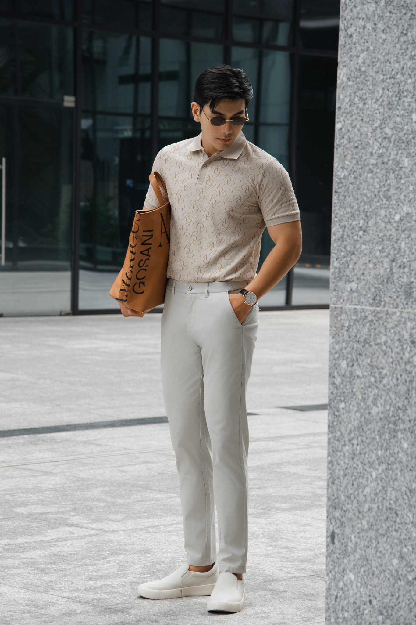  POLO NAM T8070-SLIM FIT KEM 