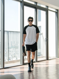  ÁO THUN NAM TA29-TRẮNG VAI ĐEN 