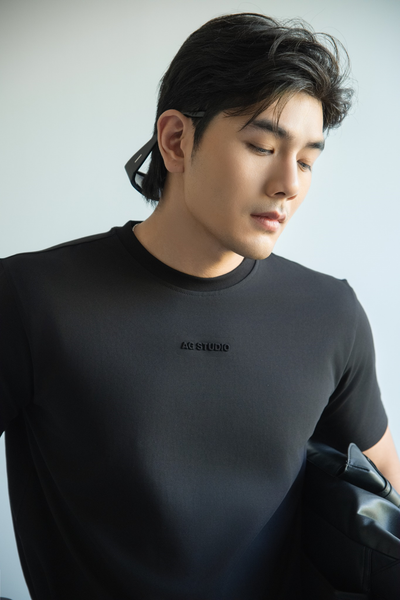  ÁO THUN NAM TL04-REGULAR FIT ĐEN 