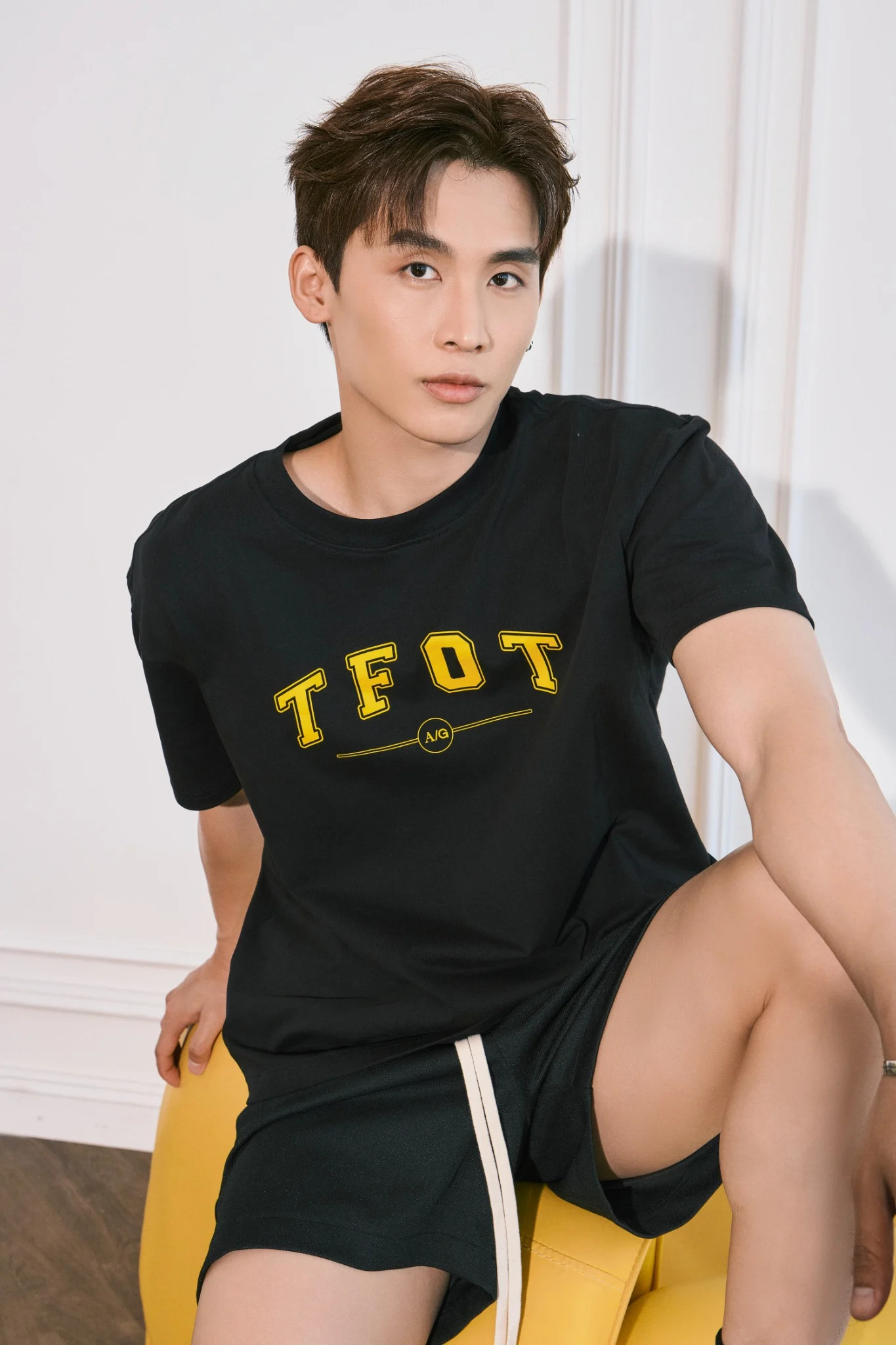  ÁO THUN NAM TL06-LOOSE FIT ĐEN 