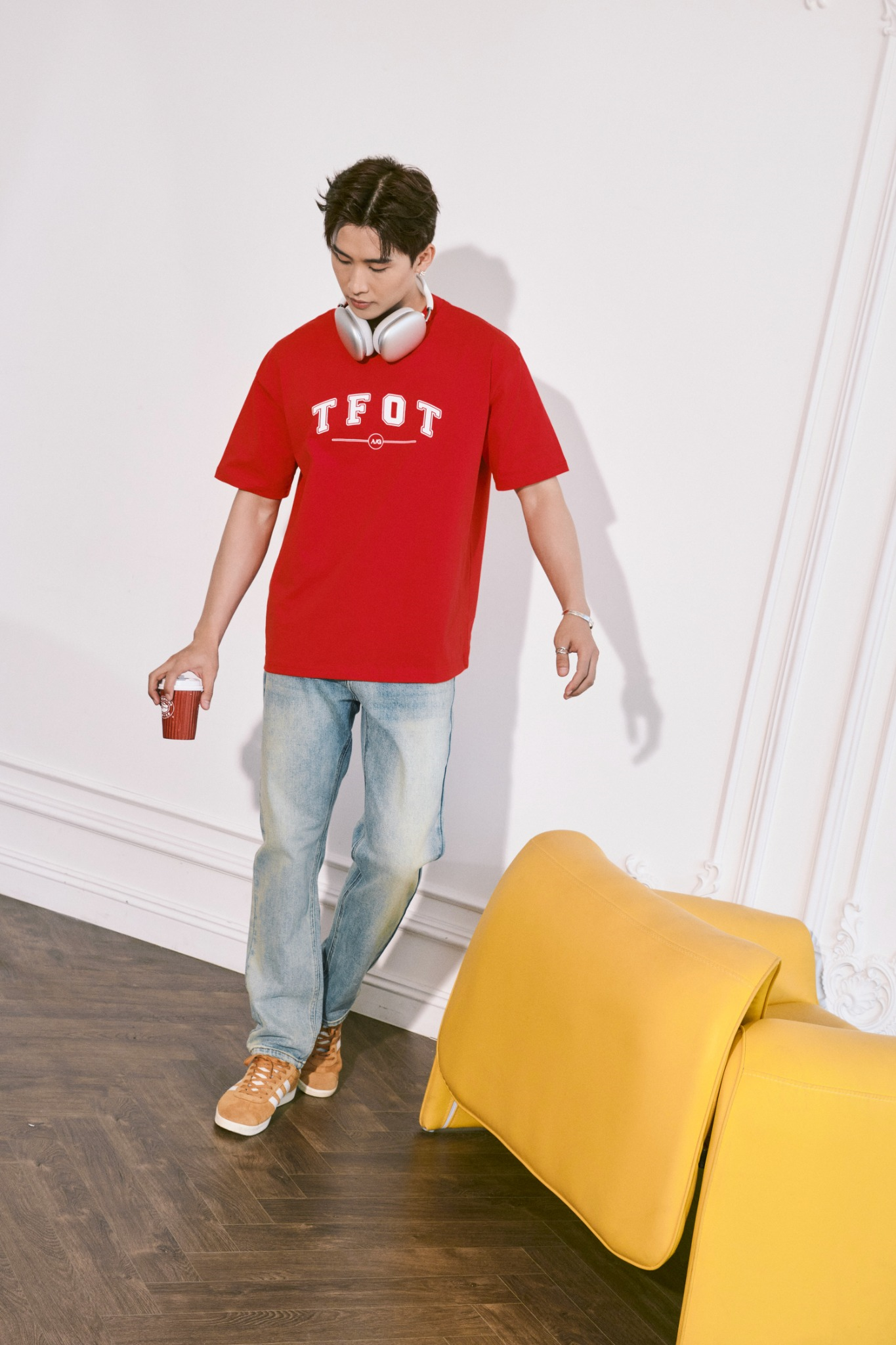  ÁO THUN NAM TL06-LOOSE FIT ĐỎ 