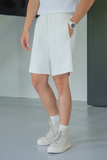  SHORT NAM TL07-LOOSE FIT TRẮNG 