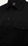  KHOÁC NAM TL08-REGULAR FIT XÁM ĐEN 