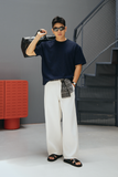  ÁO THUN NAM TL09-LOOSE FIT XANH ĐEN 