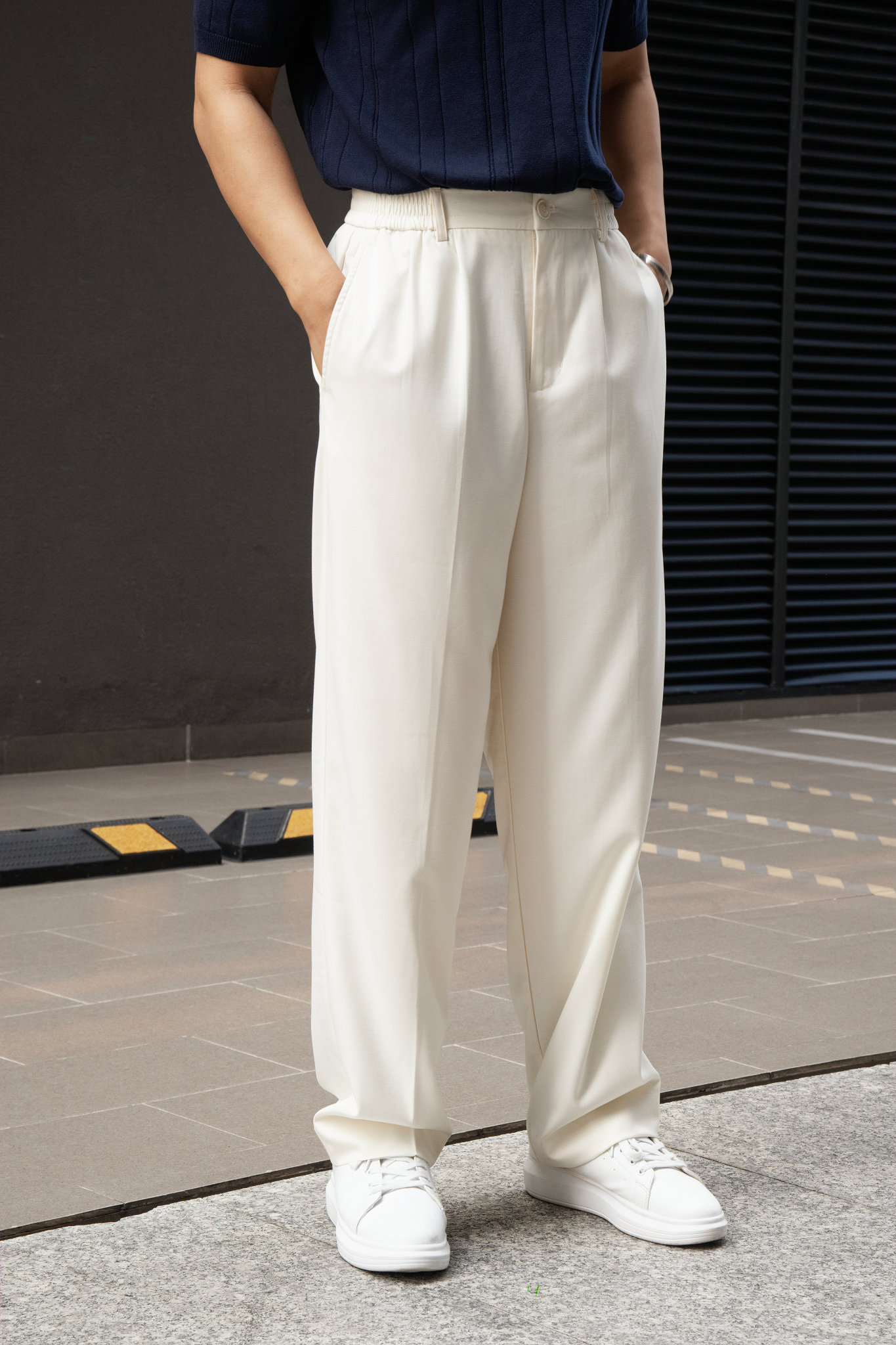  QUẦN TÂY NAM TL11-LOOSE FIT TRẮNG 