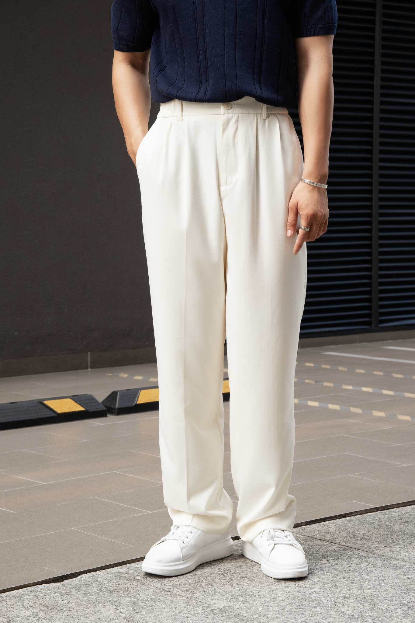  QUẦN TÂY NAM TL11-LOOSE FIT TRẮNG 