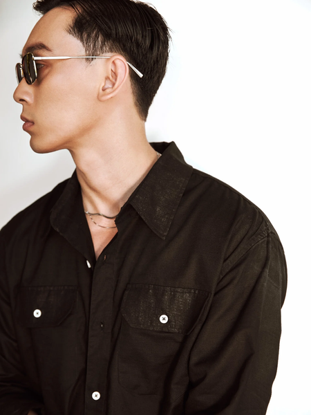  SOMI NAM LINEN TR536-REGULAR FIT ĐEN 