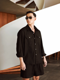  SOMI NAM LINEN TR536-REGULAR FIT ĐEN 
