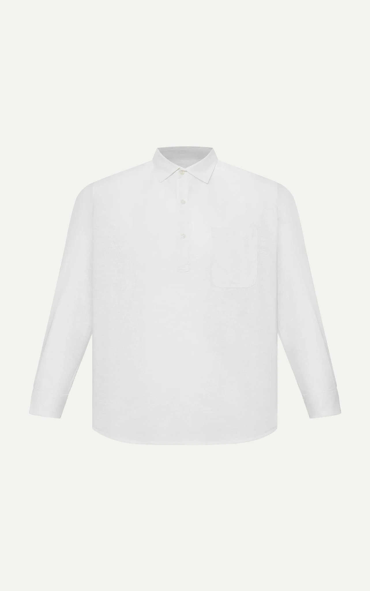  SOMI NAM TR540-REGULAR FIT LINEN TRẮNG 