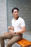  POLO NAM 88291-TRẮNG CỔ BÒ ĐEN 
