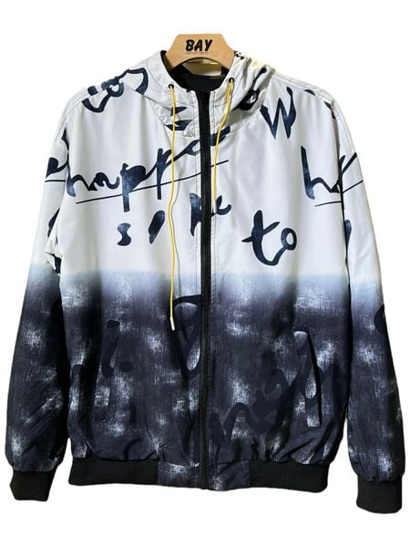  KHOÁC NAM 639-TRẮNG CHỮ ĐEN 