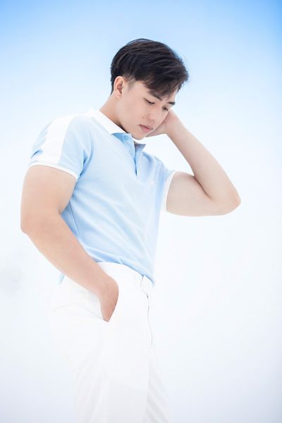  POLO NAM 8687  - BIỂN VAI TRẮNG 