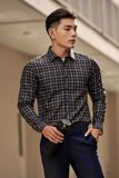  SOMI NAM - 5858-2  - ĐEN CHỈ Ô TRẮNG 