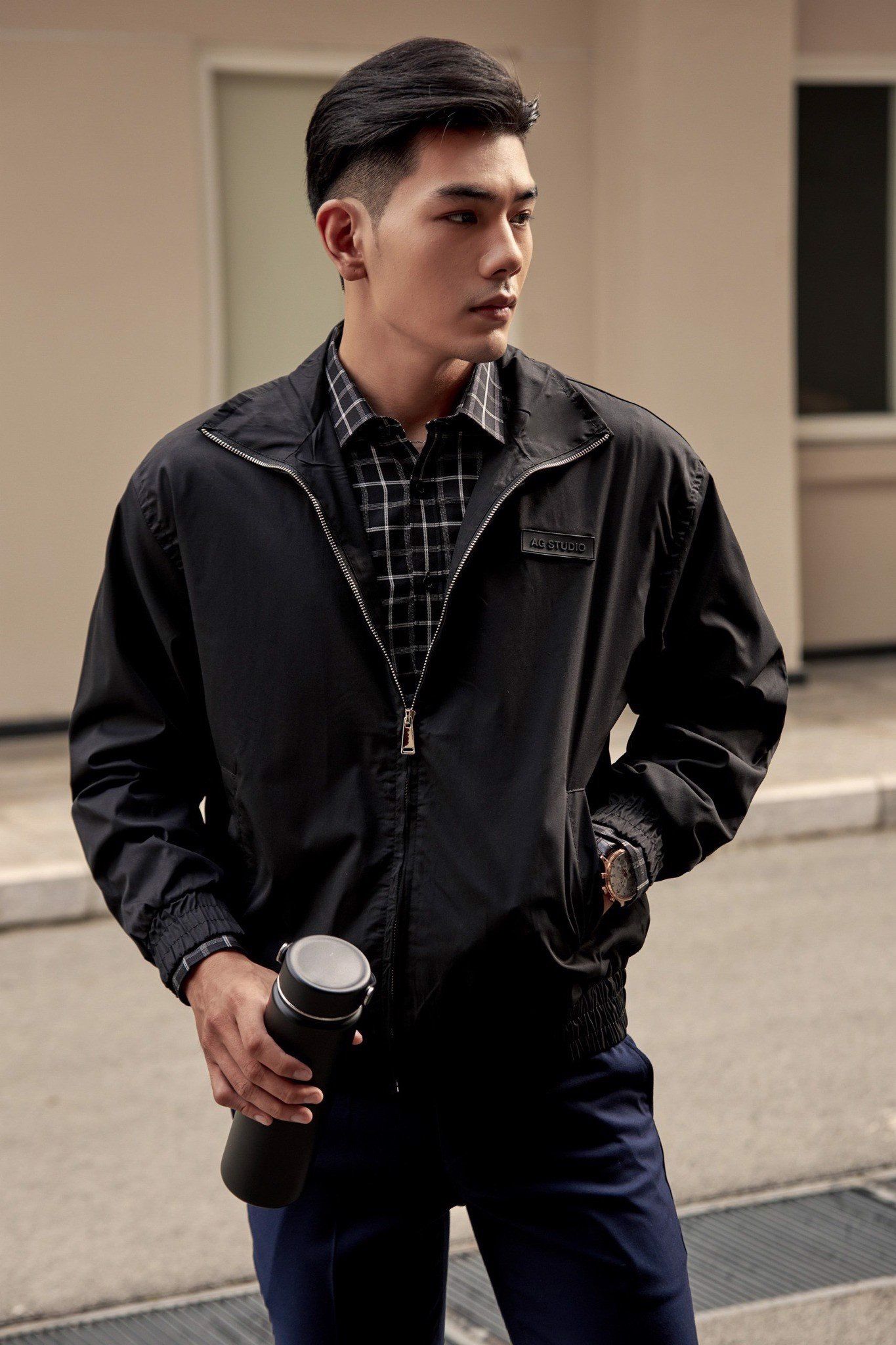  KHOÁC NAM 3812-ĐEN 