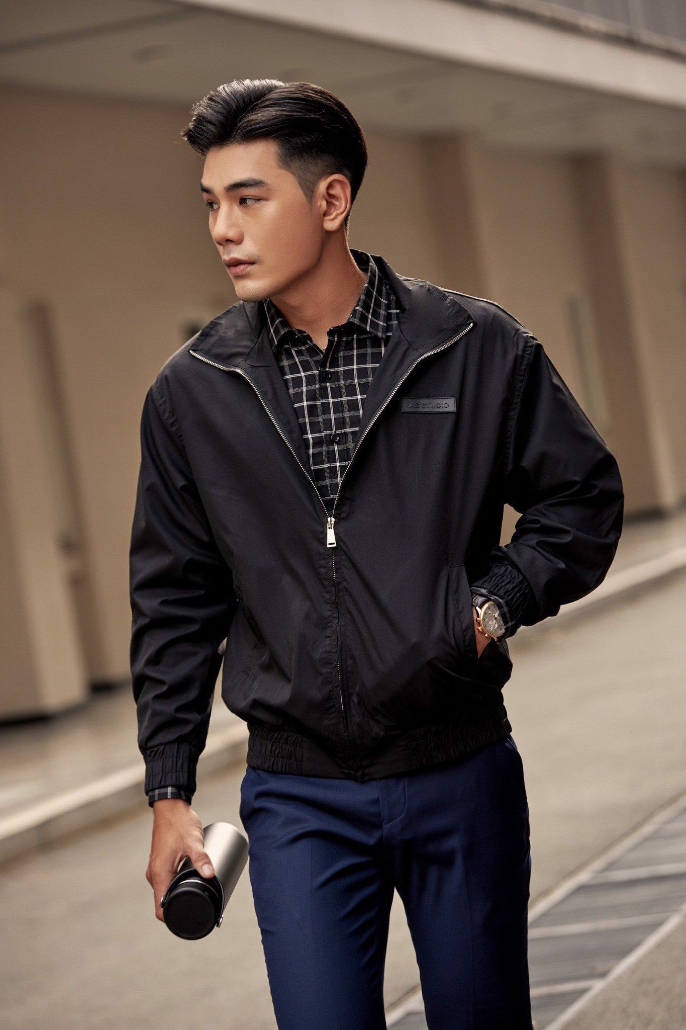  KHOÁC NAM 3812-ĐEN 