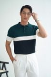  POLO NAM DỆT KIM 704-REGULAR FIT CỔ RÊU NGỰC TRẮNG 