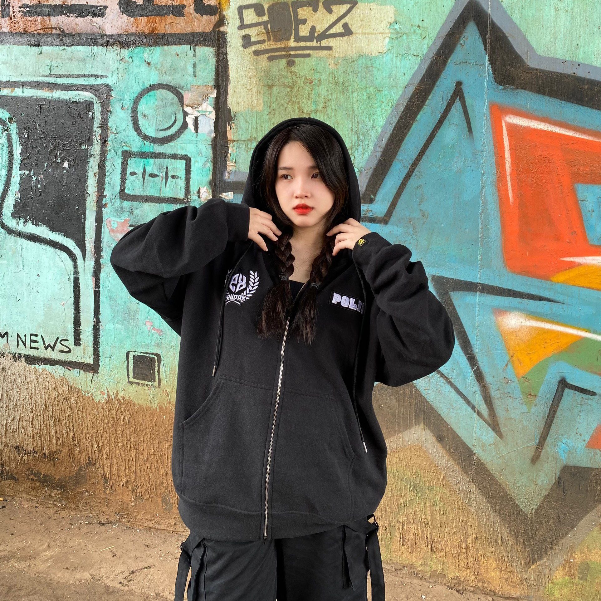 Hoodie zip nam nữ local brand POLIME , áo khoác nỉ unisex chân cua ,ho –  pandax