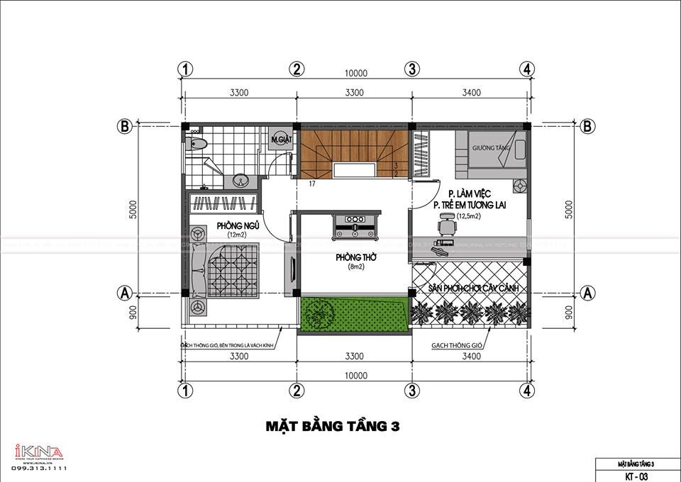  Thiết Kế Nhà Lô Phố 50m2 - 3,5 Tầng Hà Đông Hà Nội 