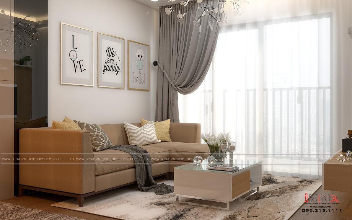 IKINA mang đến thiết kế căn hộ chung cư 70m2 đẹp và tiện nghi cho bạn tại V2 Home City. Tận dụng mọi góc của căn phòng, không gian sống khiến bạn cảm thấy thư thái và thoải mái. Hãy để Ikina giúp bạn tạo ra một không gian sống hoàn hảo trong căn hộ của mình.