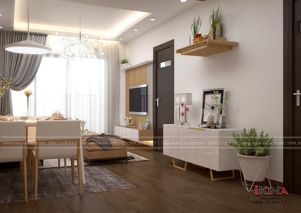  Thiết Kế Căn Hộ Chung Cư 70m2 - V2 Home City 