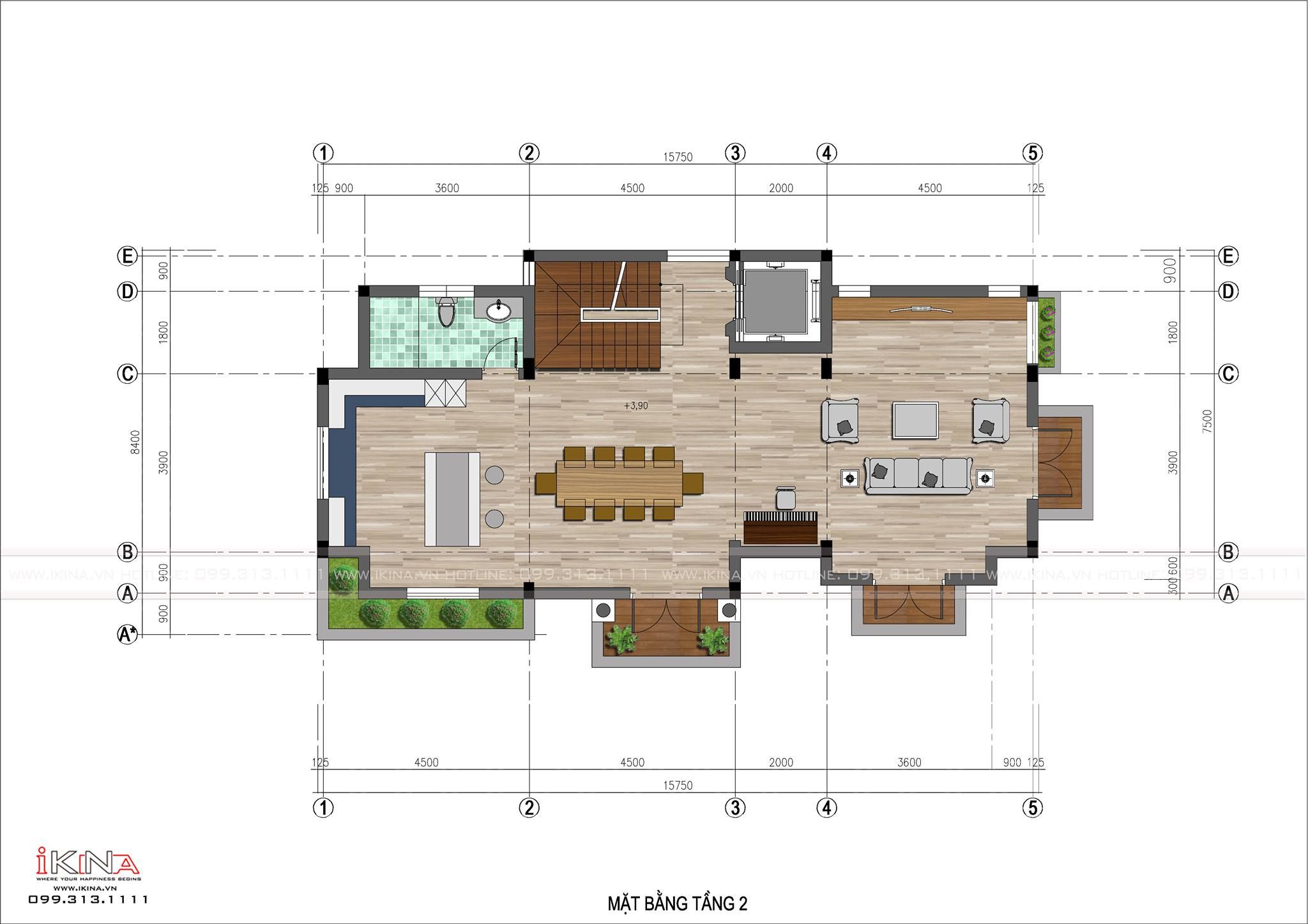  Thiết Kế Nhà Biệt Thự 400m2 - Hòa Bình 