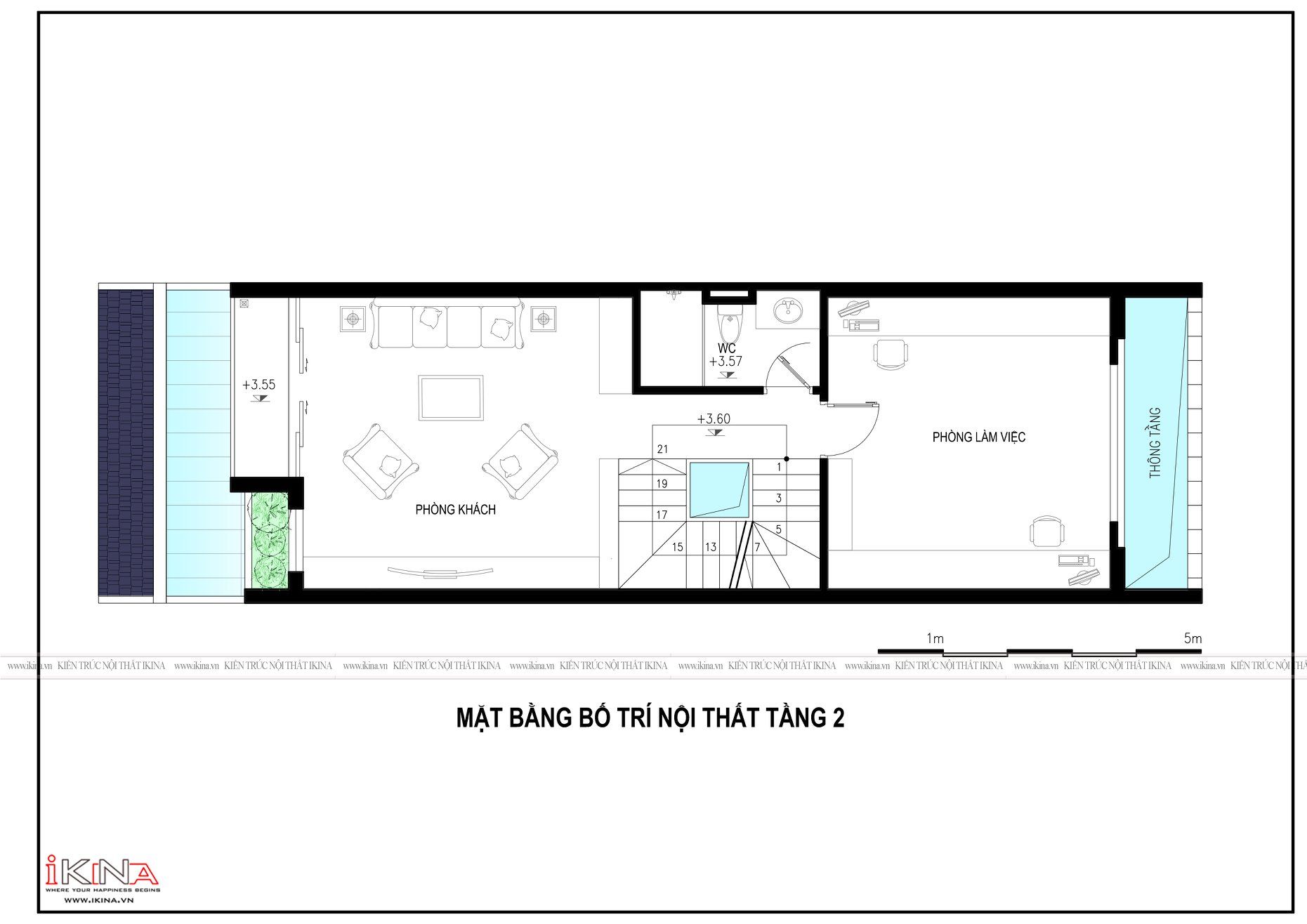  Thiết Kế Nhà Liền Kề KĐT Văn Khuê 68m2 - Hà Đông 