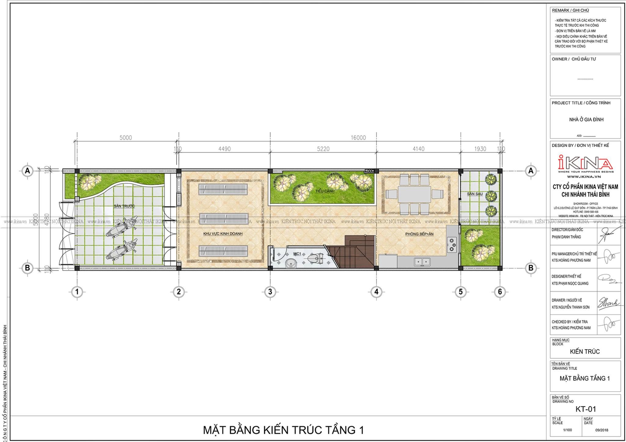  Thiết Kế Nhà Lô Phố 90m2 - Nam Định 