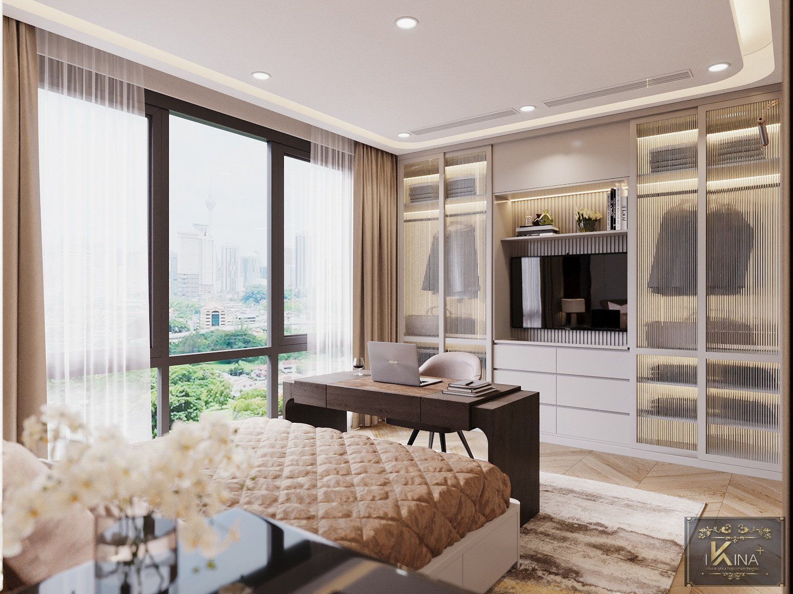  Thiết Kế Căn Hộ Hiện Đại Luxury 120m2 - The Summit Trần Duy Hưng 